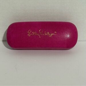 Pink Snakeskin Texture Sunglass Hard Case Lilly Pulitzer
